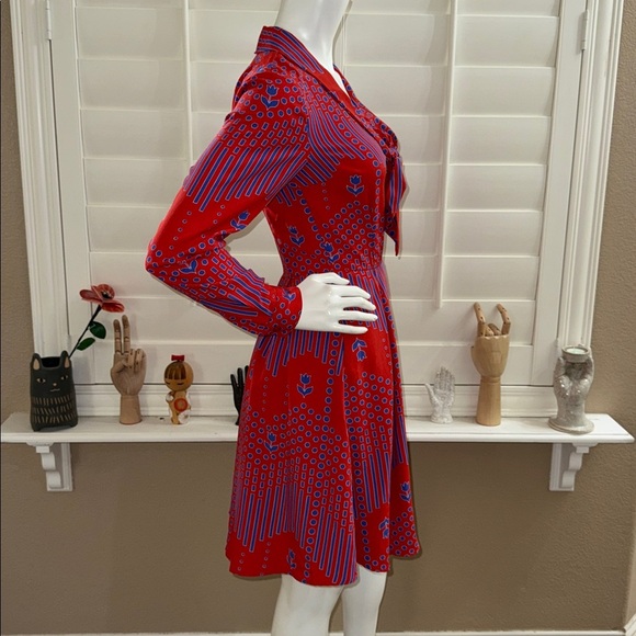 ModCloth Pleasant Confidence A-Line Tie Neck Dress - Picture 5 of 13